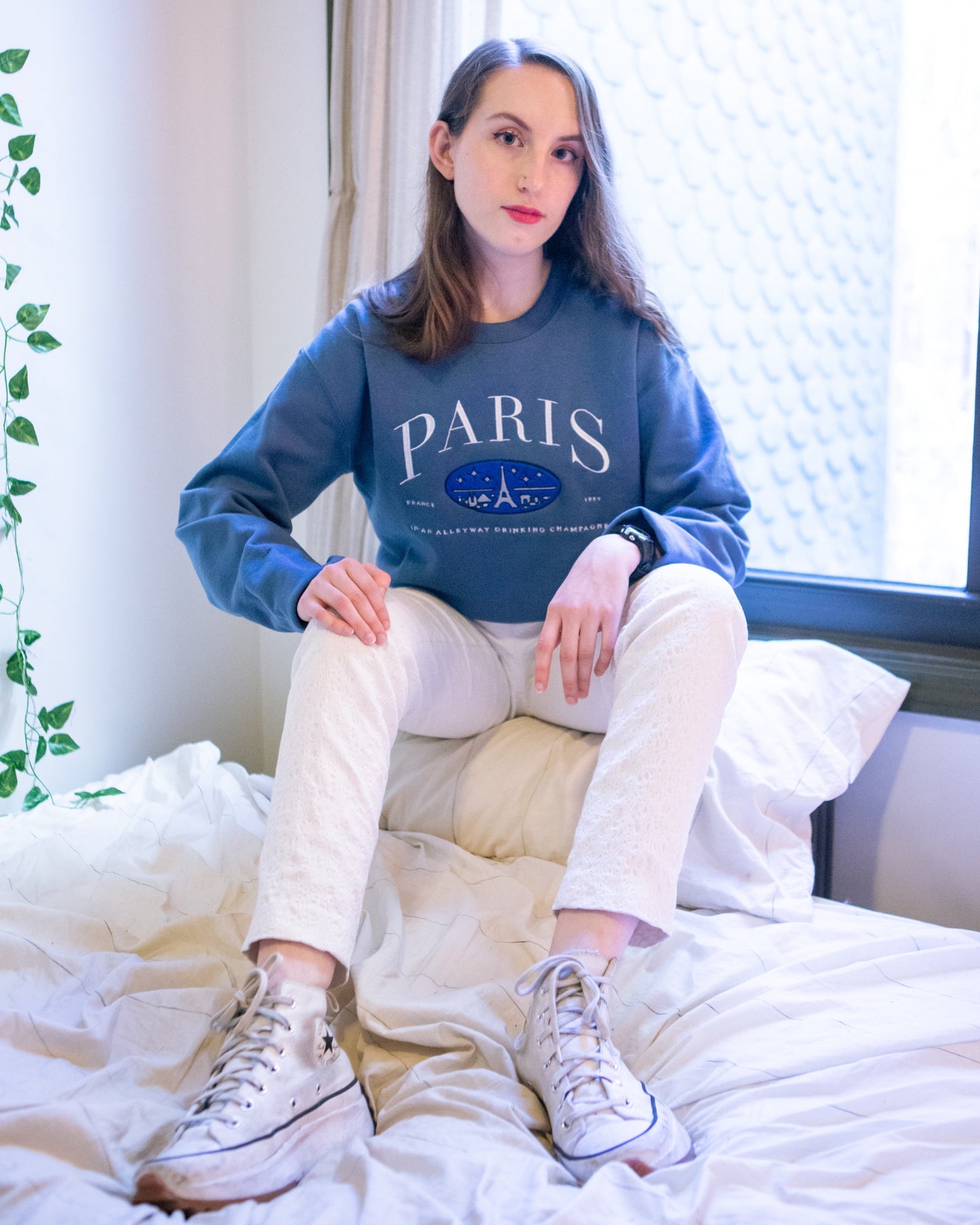 Paris Embroidered Sweatshirt