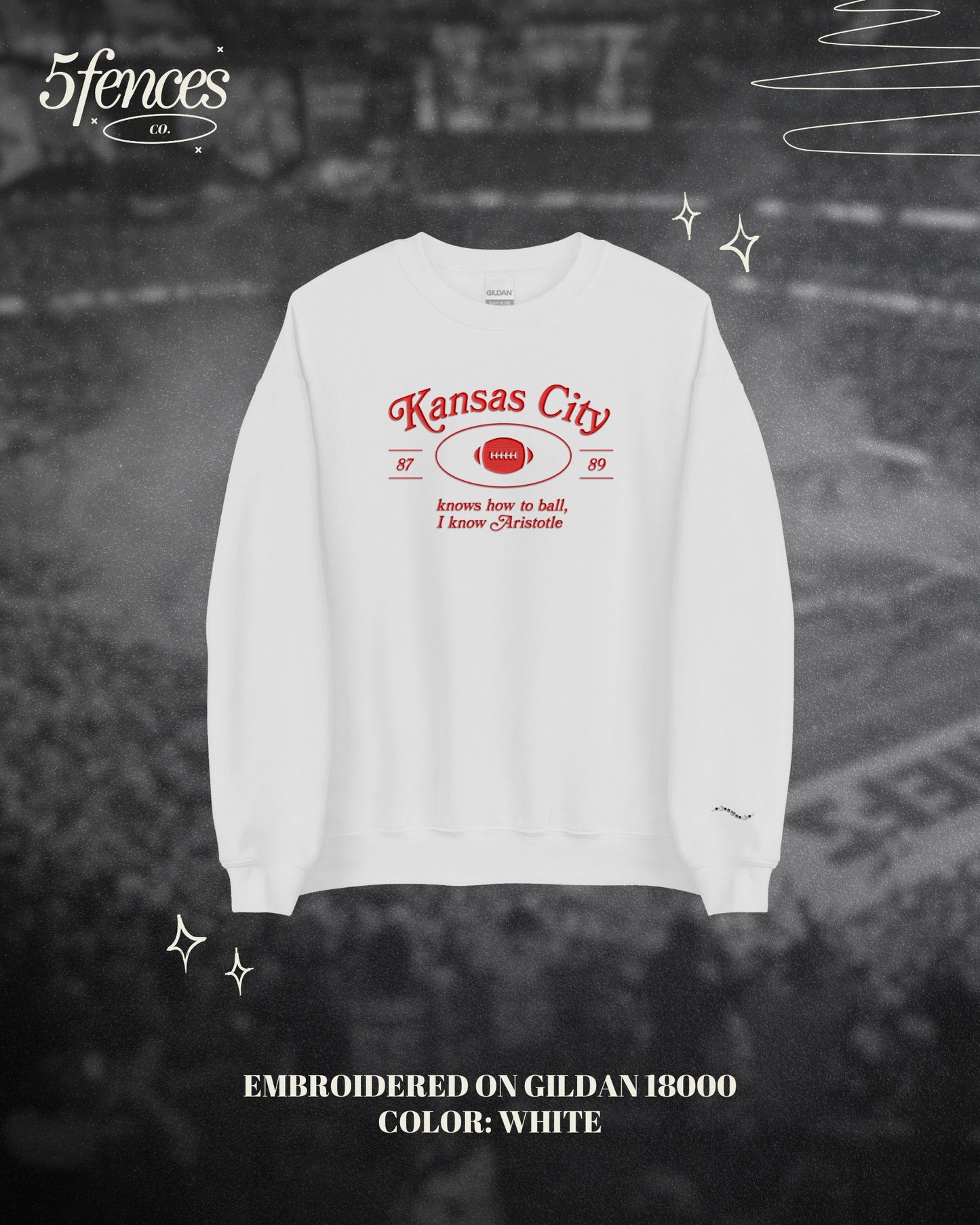 Kansas City Embroidered Sweatshirt