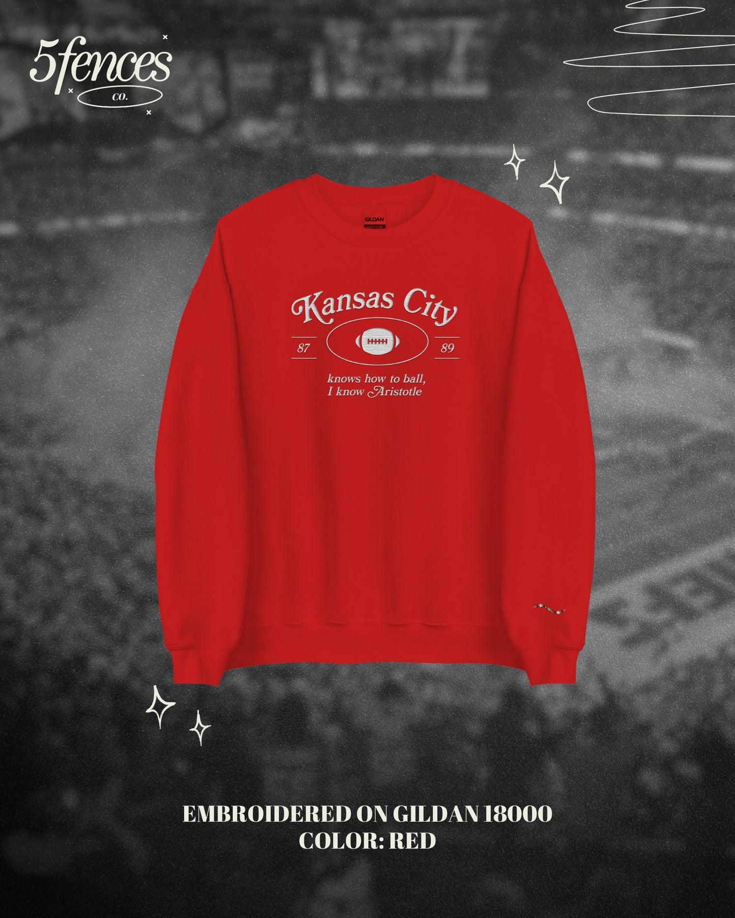 Kansas City Embroidered Sweatshirt