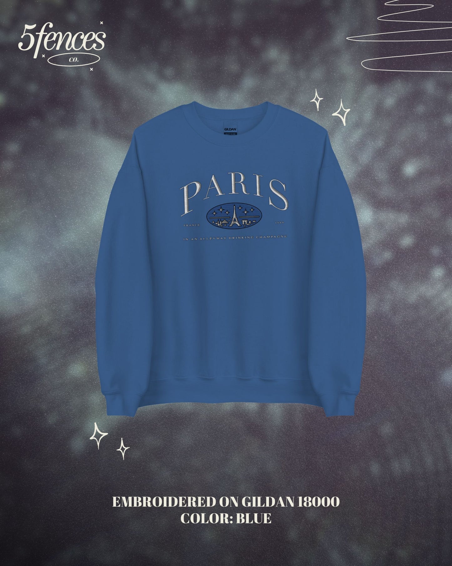 Paris Embroidered Sweatshirt